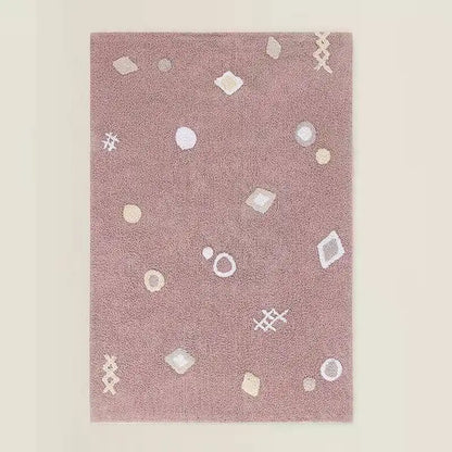 Colorful Star Plush Area Rug – Soft Cashmere-Like Carpet for Bedroom & Living Room