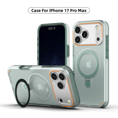 MagSafe Magnetic Ring Stand Matte Phone Case – iPhone 11 to 17 Series