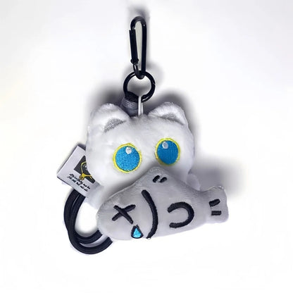 Black Cat Plush Keychain Bag Pendant 2pcs