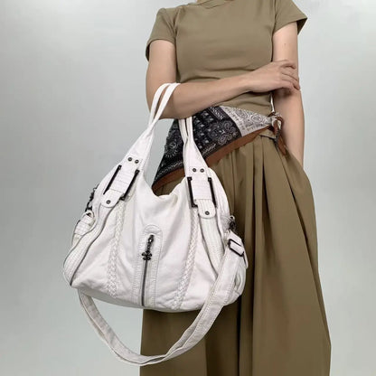 Y2K Multi-Pocket Tote Bag – Large Punk Shoulder Bag
