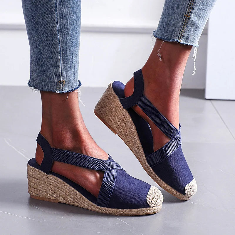 Espadrille Wedge Sandals – Women's Braided Platform Shoes