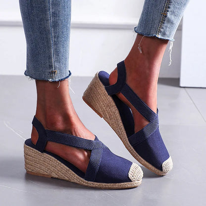 Espadrille Wedge Sandals – Women's Braided Platform Shoes
