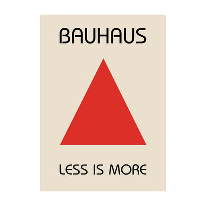 Bauhaus Geometric Abstract Art Poster – Minimalist Wall Print