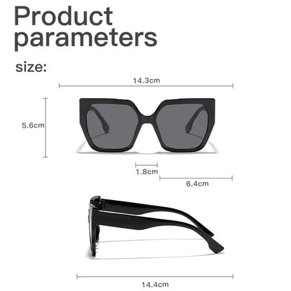 Oversized Square Sunglasses for Women – Trendy Large Frame Shades