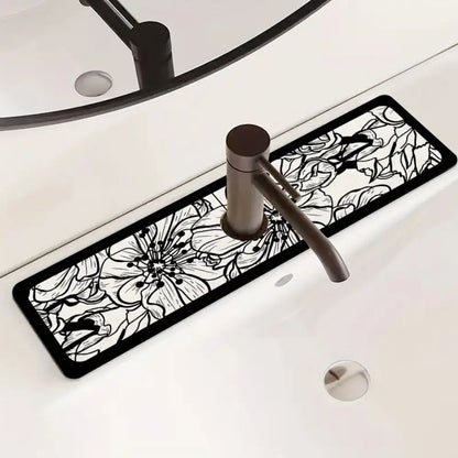 Kitchen Sink Mat – Absorbent Faucet Drain Drying Pad