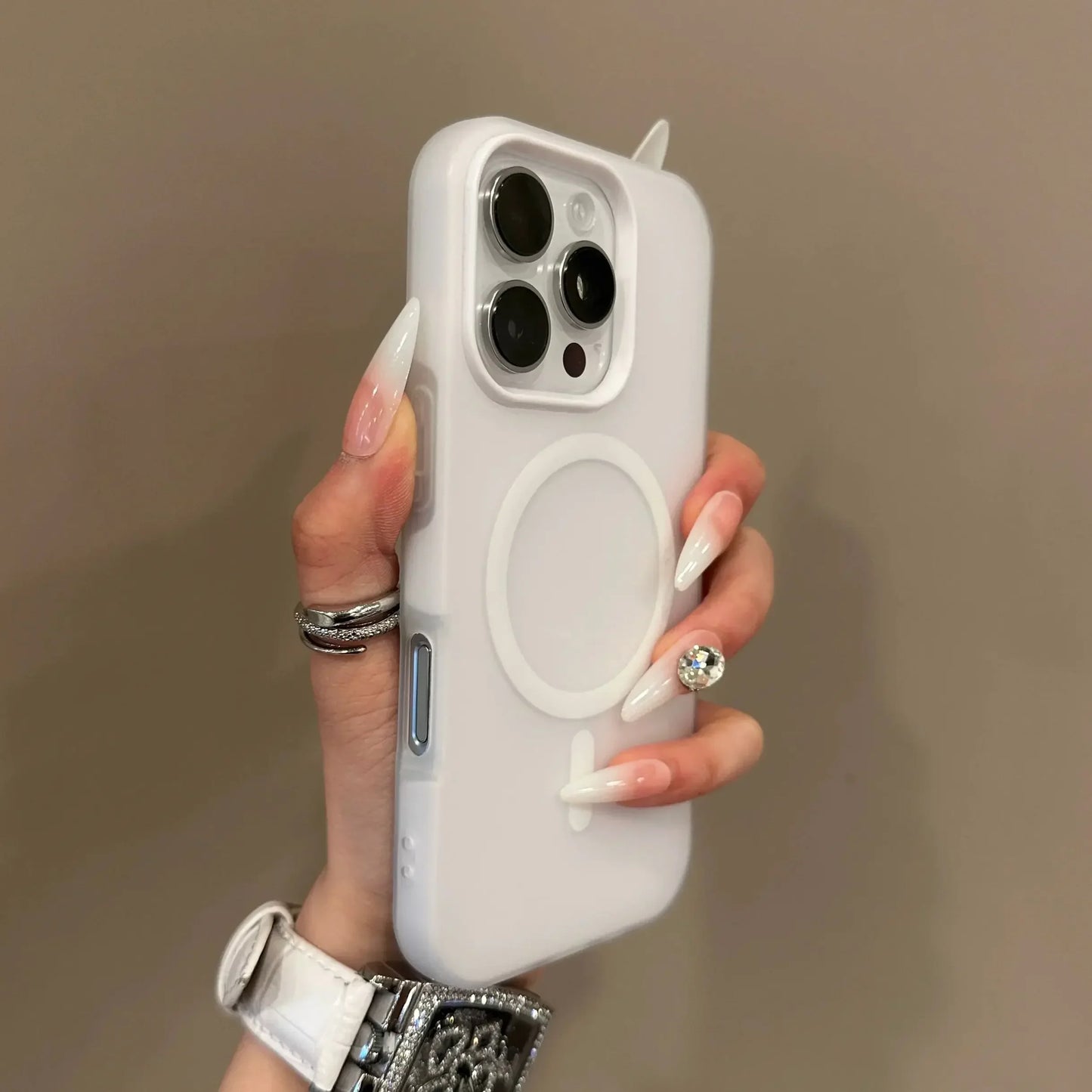 Candy Color 2 IN 1 For Magsafe Phone Case For iPhone 17 16 15 14 13 12 11 Pro Max Magnet Wireless Charger Matte Soft Cover Fund