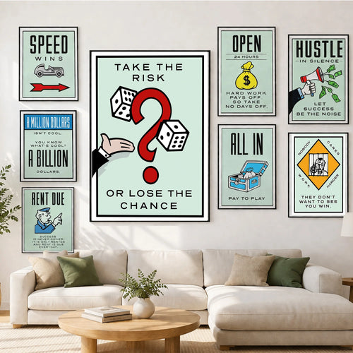 Take the Risk or Lose the Chance Motivational Wall Art Print