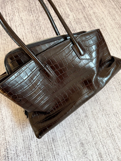 Genuine Leather Large Tote Bag – Women's Luxury Shoulder Handbag
