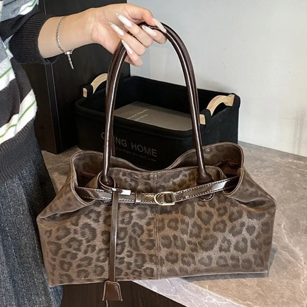 Leopard PU Leather Shoulder Bags