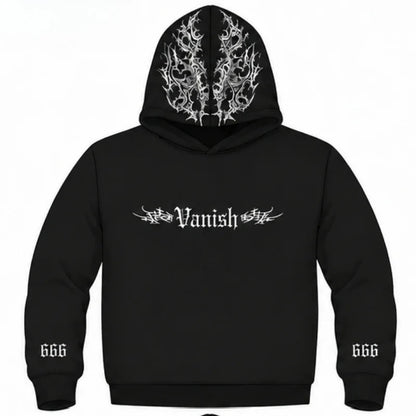 Sinner Reflective Graphic Hoodie – Unisex Loose Fit Streetwear