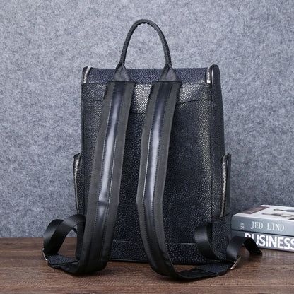 Pearl Fish Pattern Men's Laptop Backpack – Luxury Silica Gel