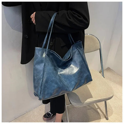Women Tote Bag Fashion Large Capacity Soft Pu Leather