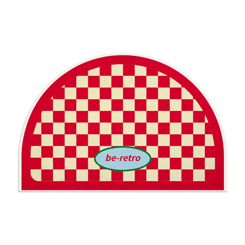 Checkerboard Bathroom Mat – Absorbent Anti-Slip Door Mat