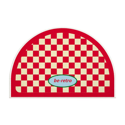 Checkerboard Bathroom Mat – Absorbent Anti-Slip Door Mat