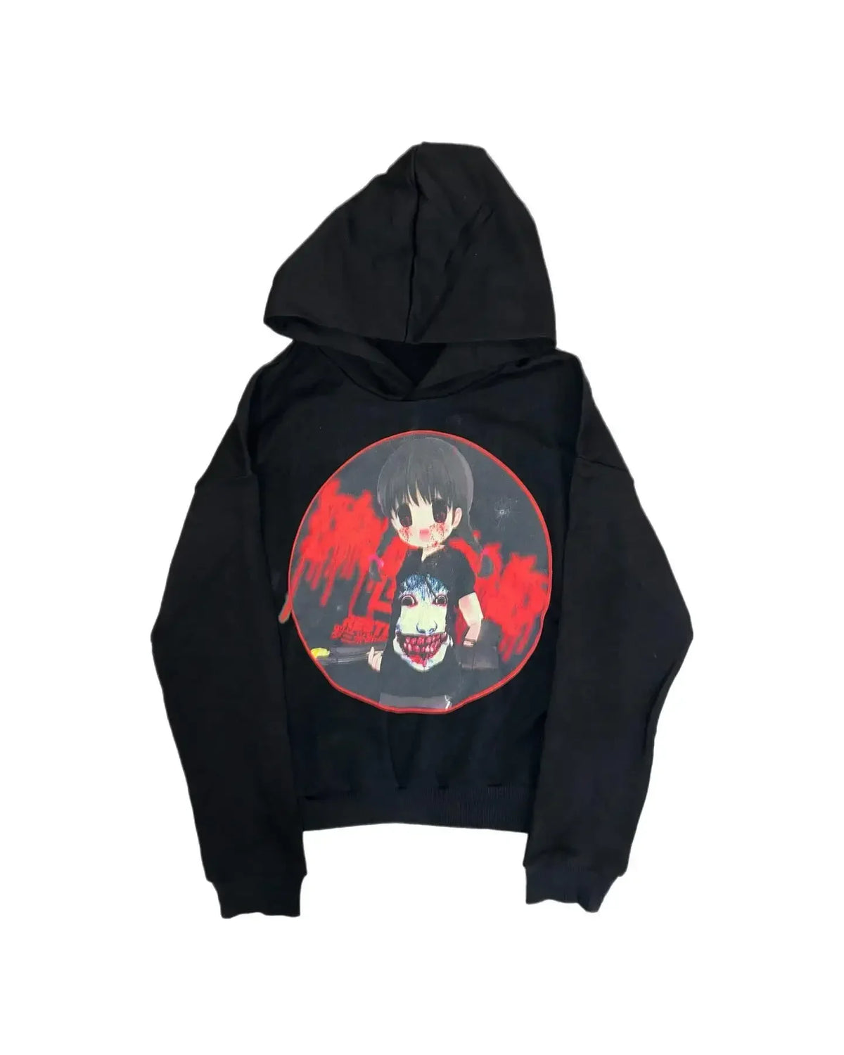 Gothic Graphic Hoodie – Women's Harajuku Punk Streetwear Sweatshirt