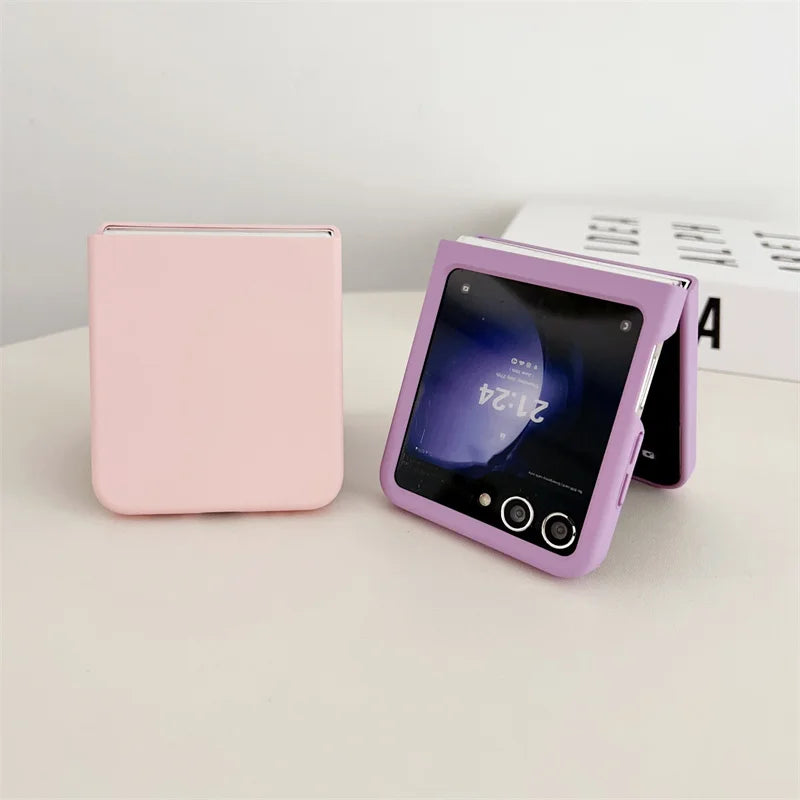 Galaxy Z Flip Frosted Hard PC Phone Case – Matte Colorful Cover