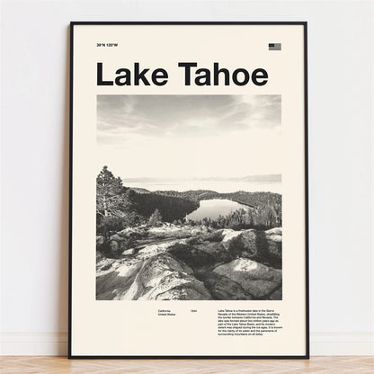 Retro City Poster – Mid-Century Modern Wall Art Print