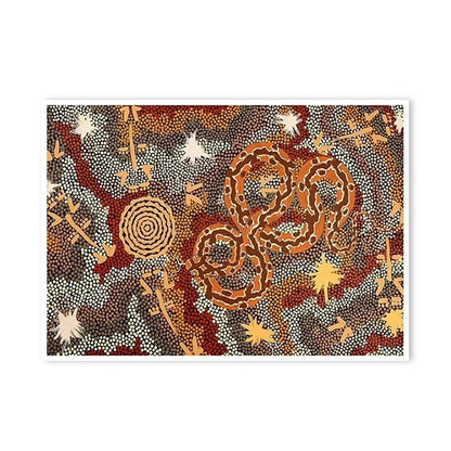 Abstract Tribal Vintage Poster Print – Retro Boho Canvas Wall Art