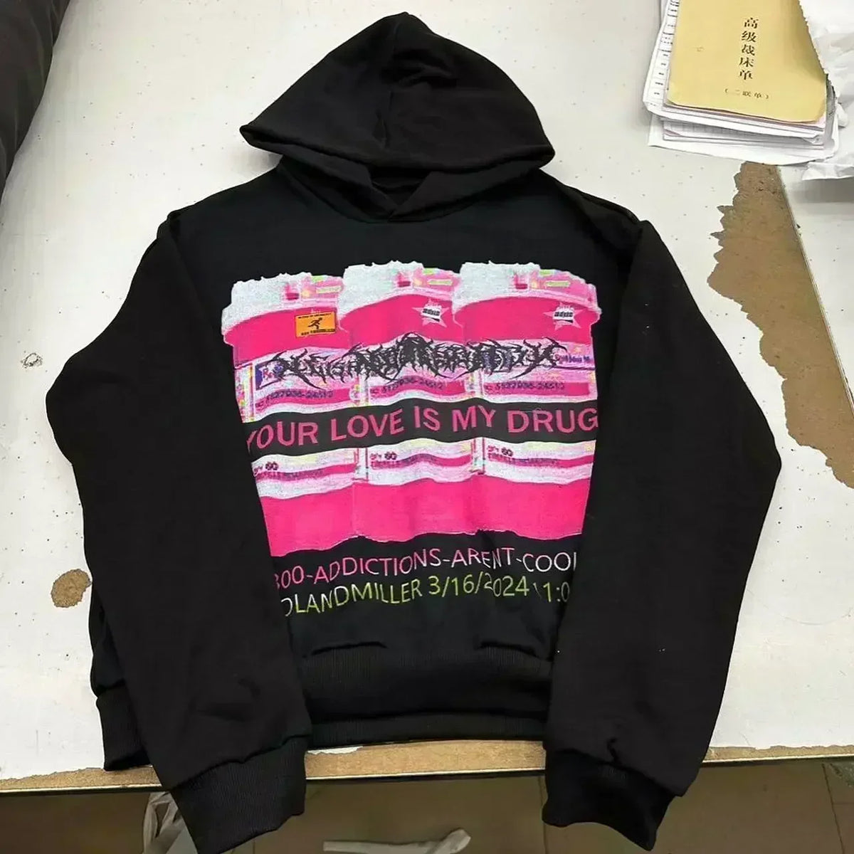 Gothic Graphic Hoodie – Women's Harajuku Punk Streetwear Sweatshirt