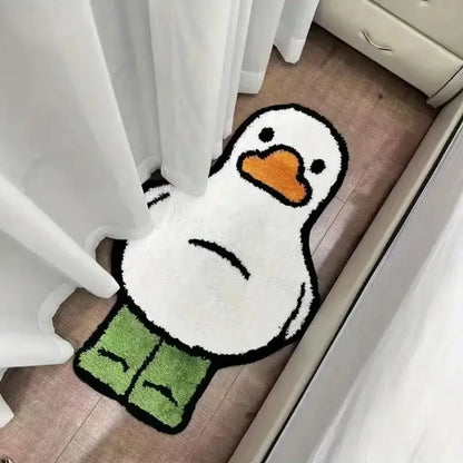 Cartoon Duck Shaped Floor Mat – Water-Absorbing Non-Slip Rug