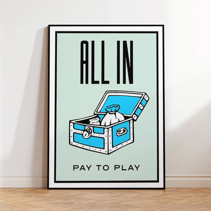 Take the Risk or Lose the Chance Motivational Wall Art Print