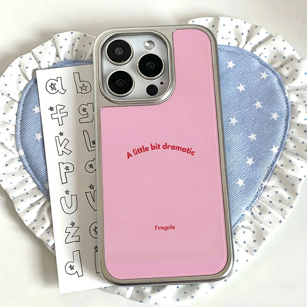 "A Little Bit Dramatic" Pink iPhone Case – iPhone 11 to 17 Series