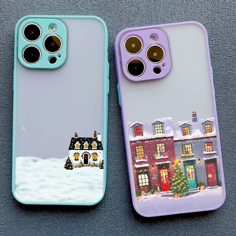 Christmas Snow Village iPhone Case – Winter Holiday Phone Cover