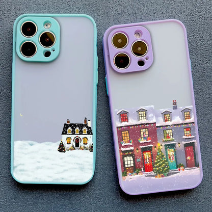Christmas Snow Village iPhone Case – Winter Holiday Phone Cover