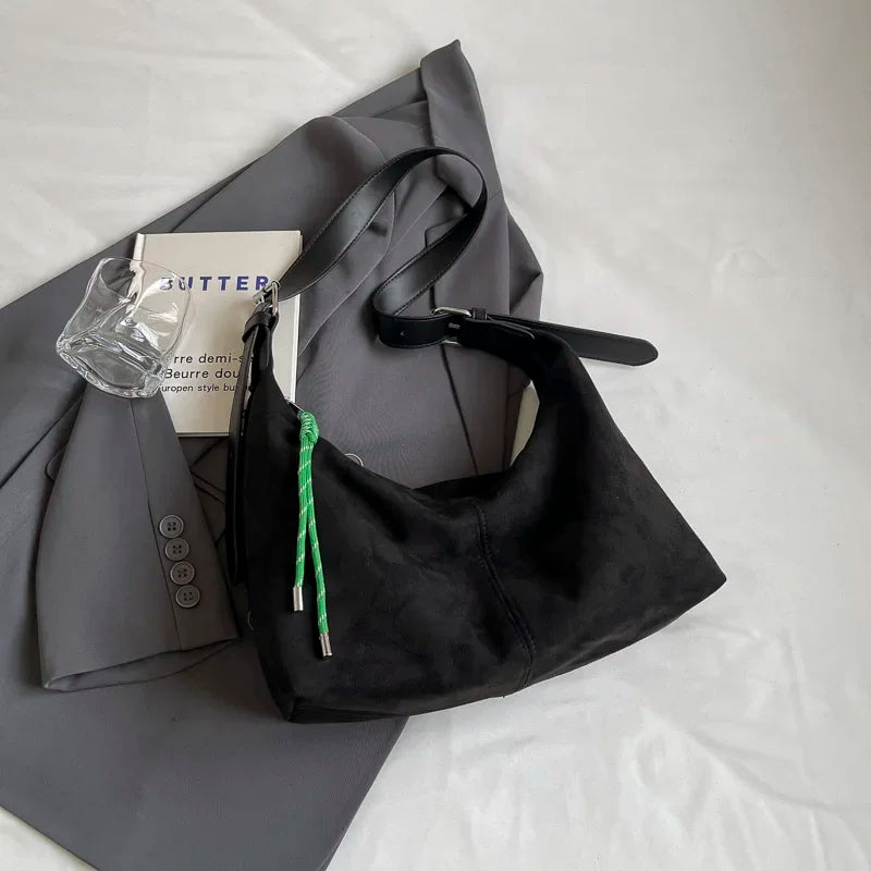 PU Leather Hobo Shoulder Bag – Women's Y2K Korean Style Handbag