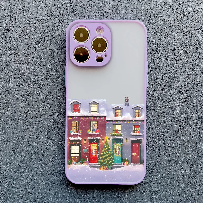 Christmas Snow Village iPhone Case – Winter Holiday Phone Cover