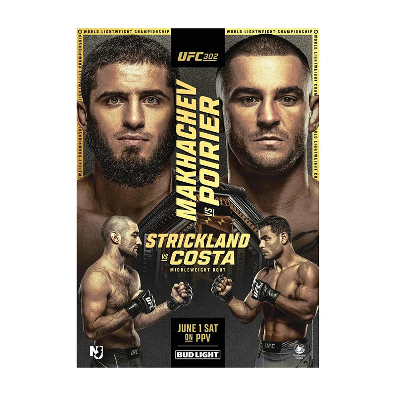 UFC MMA Fight Poster Print – Boxing & MMA Canvas Wall Art for Gym
