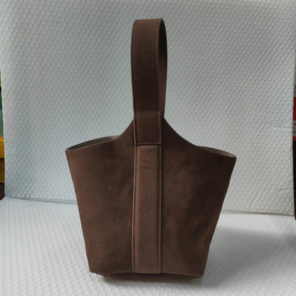 Retro Suede Tote Bag – Women's Casual Shoulder Bag