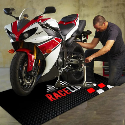 Garage Floor Mat – Non-Slip Motorcycle Parking Rug, Dirt Resistant