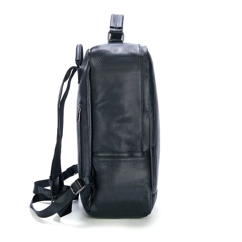 Genuine Leather Men's Backpack – Luxury Business Laptop Bag