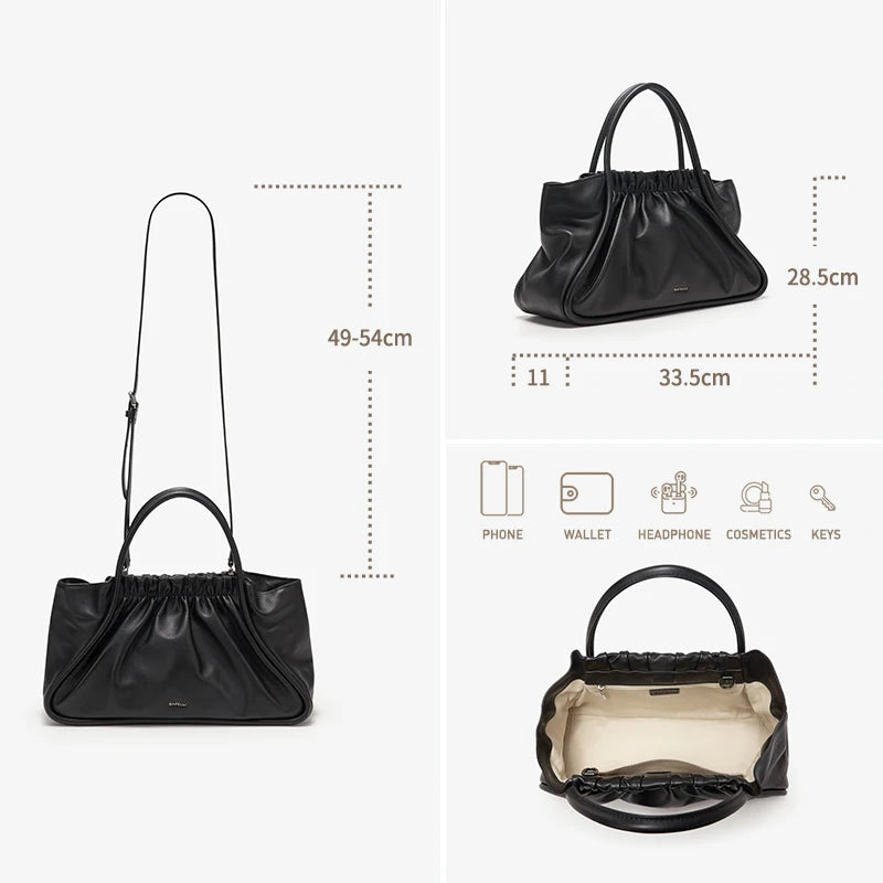 Genuine Leather Tote Shoulder Handbag – Luxury Original Quality