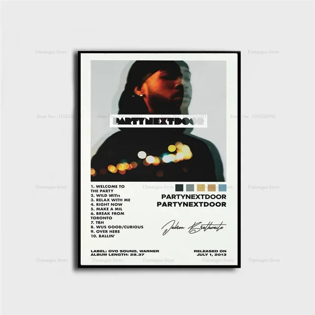 PARTYNEXTDOOR Album Cover Poster – Music Wall Art Print