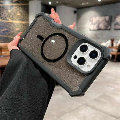 MagSafe Glitter iPhone Case – Dual Layer Drop Protection