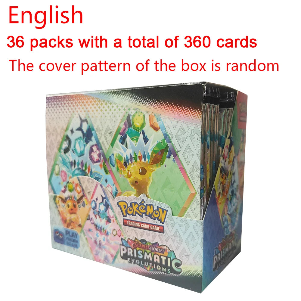 360Pcs Pokemon Card Destined Rivals Prismatic Evolutions Scarlet Violet 151 PALDEAN English Booster Battle Transaction Card