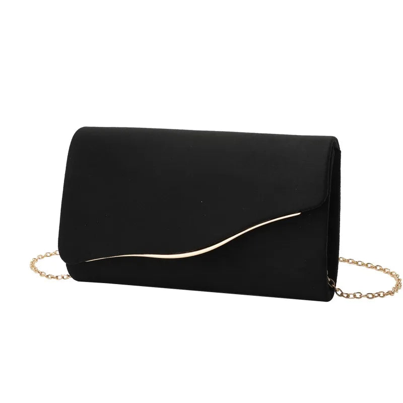 Glitter Fashion Black Color Lady Party Dress Girl Banquet Clutch Bags