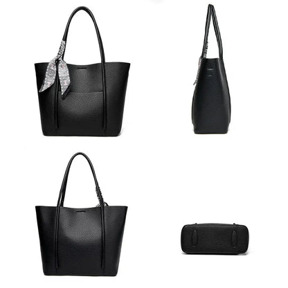 Genuine Soft Leather Tote Bag Women's Large Capacity Carrying Bags