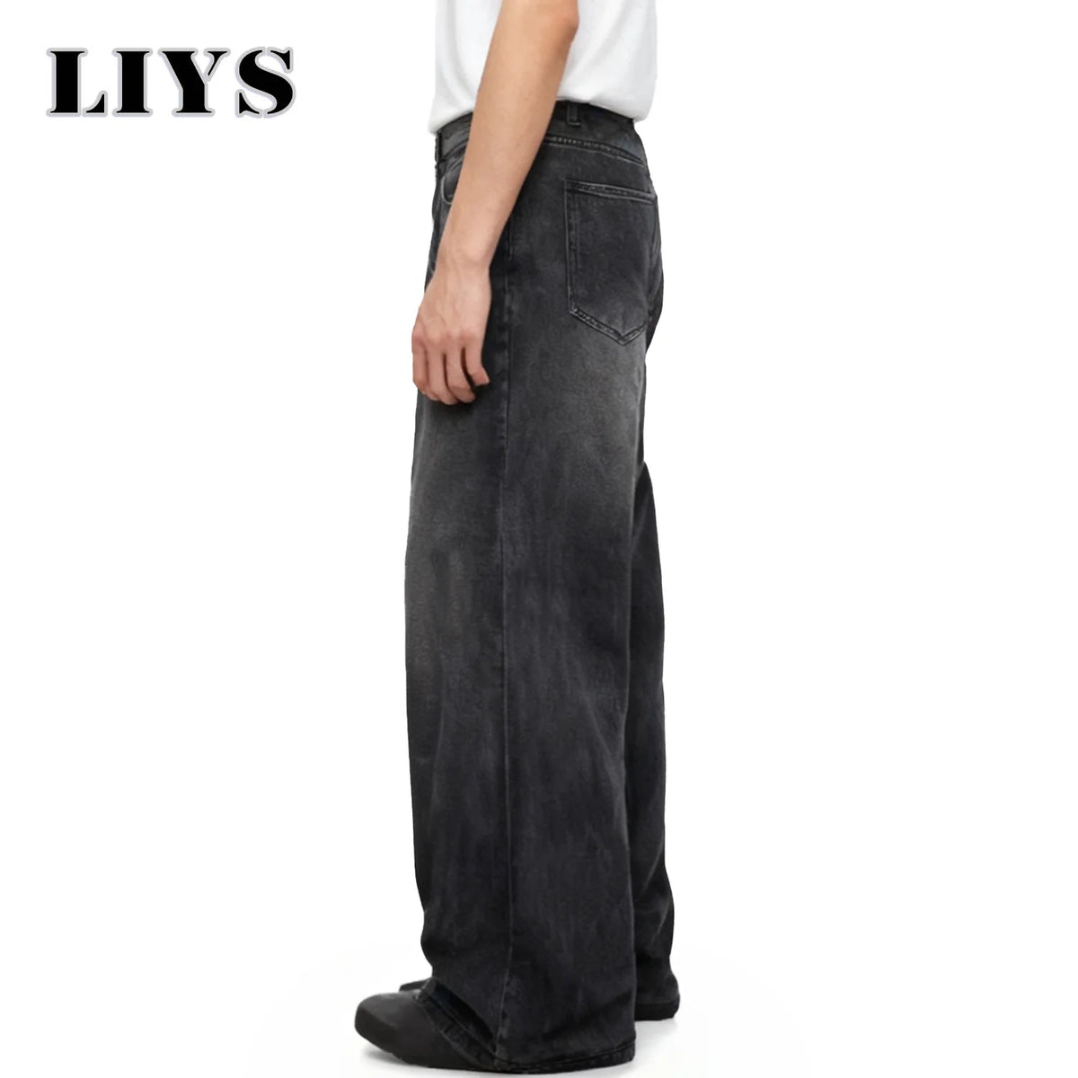 Wide Leg Men's Jeans – Korean Retro Loose Casual Denim Pants