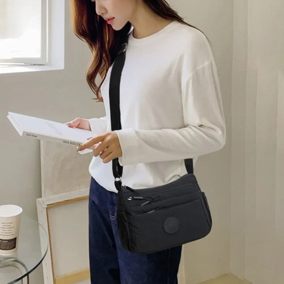 Multi-layer Casual Light Weight Shoulder Crossbody Bags