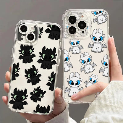 Toothless Night Fury Dragon Clear iPhone Case