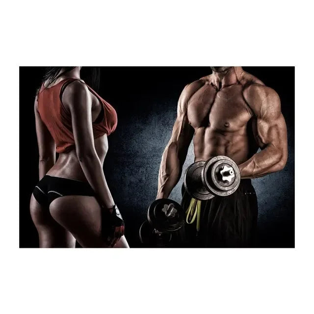Gym Motivation Wall Art Print – Bodybuilding Fitness Poster for Home & Gym Decor
