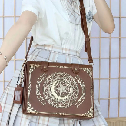 Y2K Korean Gothic Square Black Shoulder Bag