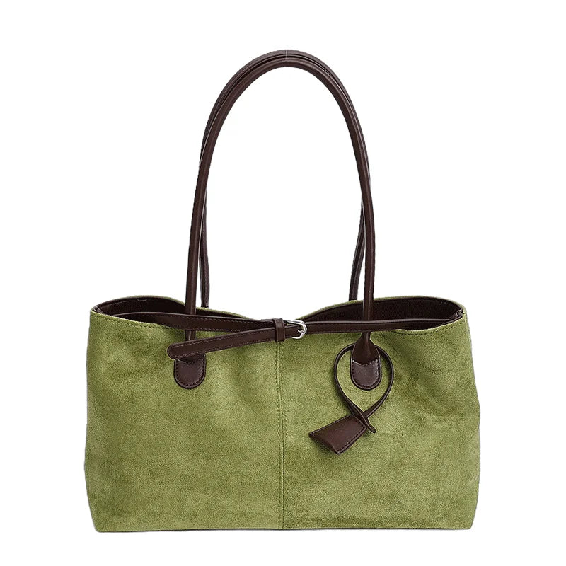 New Winter Solid Color Pu Leather Handbag Designer Shoulder Bags