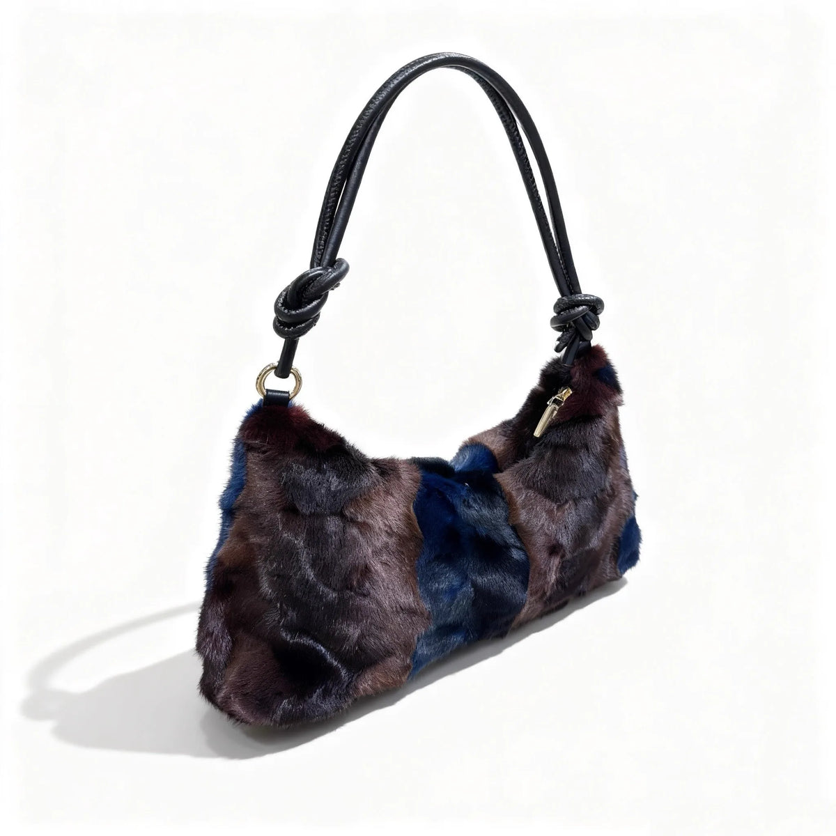 Mink Fur Shoulder Bag – Luxury Women's Crossbody Handbag