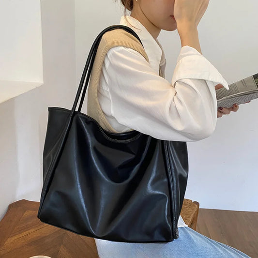 Portable Texture Tote Bag for Women