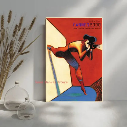 Cannes Film Festival Vintage Poster – Retro Movie Wall Art