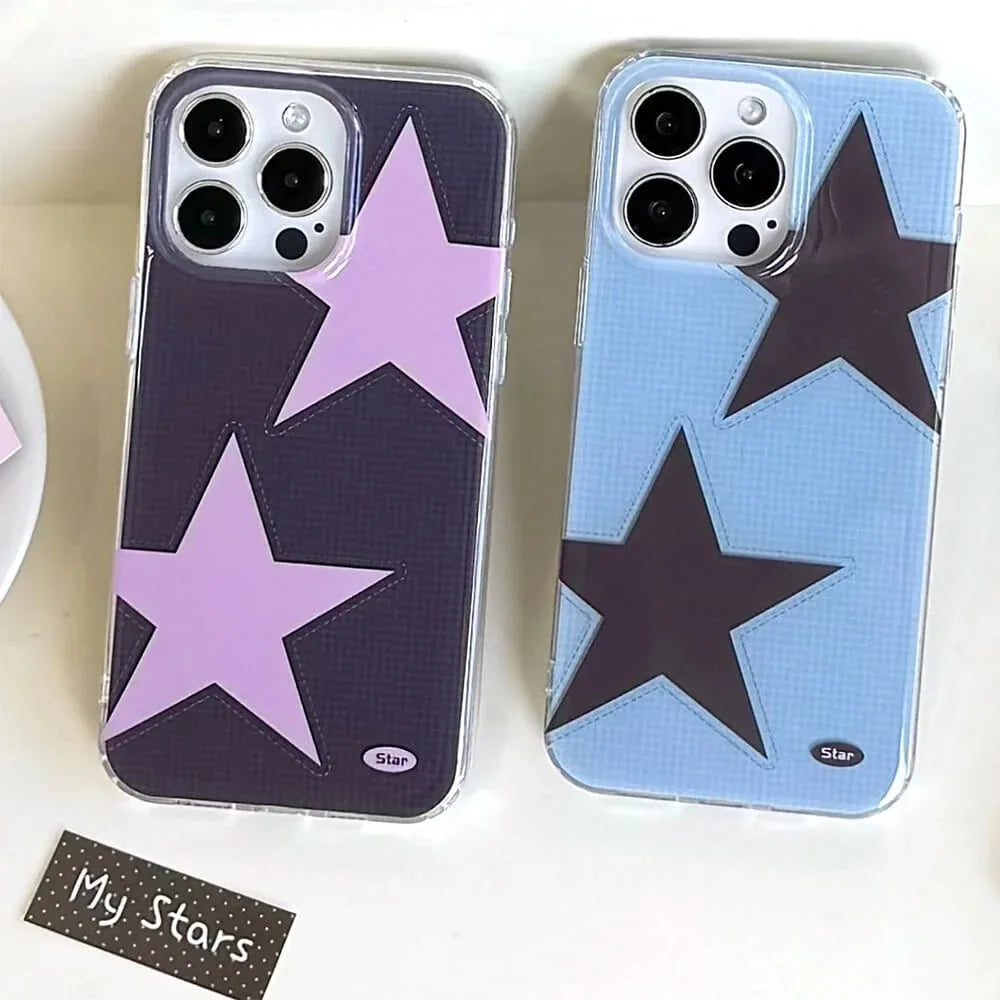 Korean Y2K Star Phone Case for Xiaomi Redmi Note Series